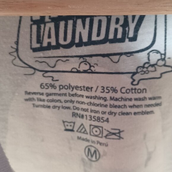 Fresh Laundry Graphic T-Shirt Mens Medium Mushrooms Skulls Rave Tee Trippy - Picture 7 of 11